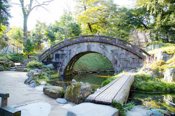 Fototapeta na wymiar Landscape of Koishikawa Korakuen Park