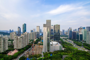 Shenzhen Nightscape City Skyline