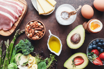Ketogenic diet ,low carb, high fat, healthy food