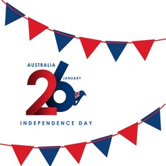 Australia Independence Day Vector Template Design Illustration
