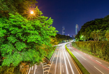 Shenzhen Nightscape Urban Transportation