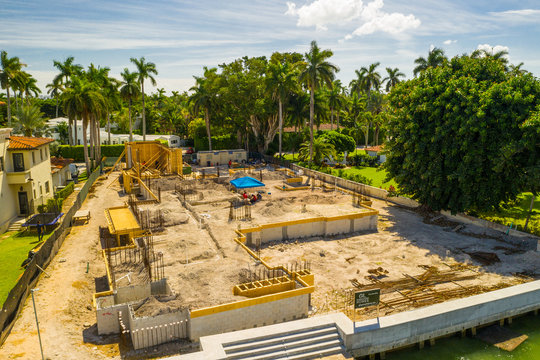 Luxury mansion home construction Miami Beach Florida