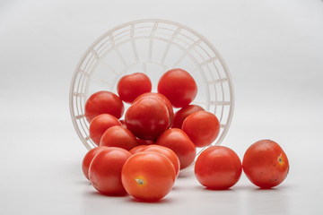Small cherry tomato close up