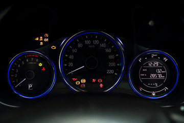 first check on cars mileage dashboard when started