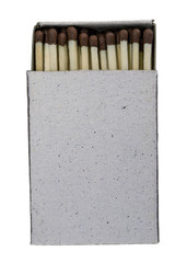 Matchbox isolated on white background