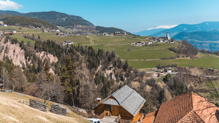 Beautiful alpine view at Bozen - Italy