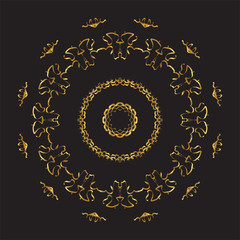 Islamic Art Gold Color for Hand Draw