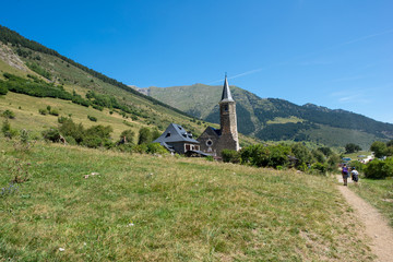 The village of Montgarri in the Aran Valley