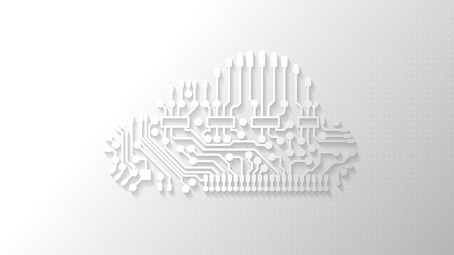 Cloud computing technology concept abstract background. Vector illustration.