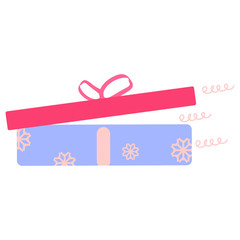 vector. icon of the open gift box.
