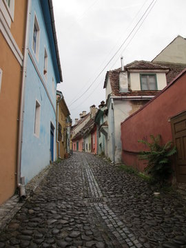 narrow street in old town