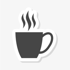 Coffee cup icon, Coffee cup logo, Coffee time, Coffee cup sticker