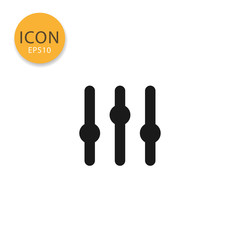 Setting control adjustment icon isolated flat style.