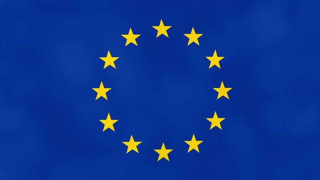 European flag animation for Europe