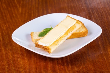 Sandwith with brie cheese