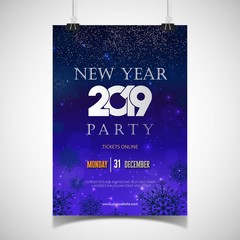 new year 2019 poster