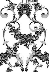 floral lace seamless pattern