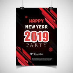 new year 2019 poster