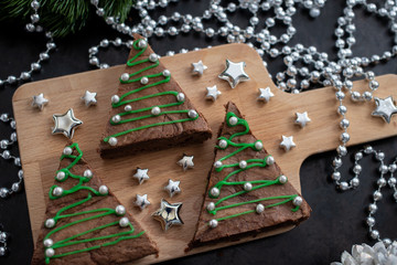 Weihnachtliche Brownies
