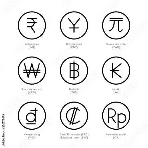 Currency Exchange Icons Money Line Signs Indian Ru Currency Exchange Icons Money Line Signs Indian Ru