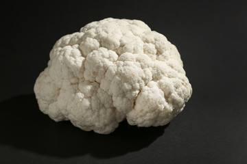 Cauliflower cabbage on dark background