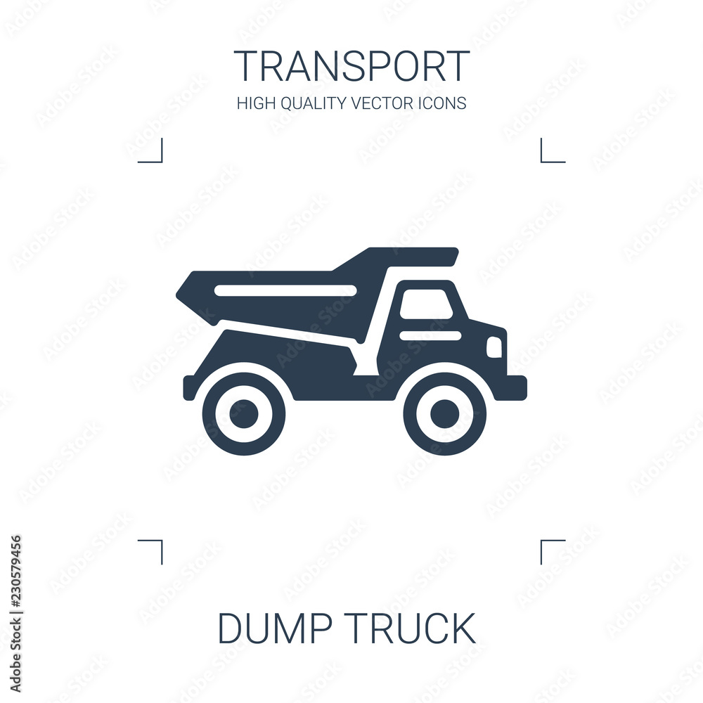 Poster dump truck icon