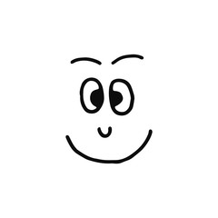 funny smiley face icon isolated smile