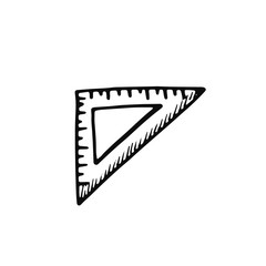 ruler school icon. insulated black