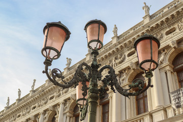 Fototapeta na wymiar A Lamp in Venezia
