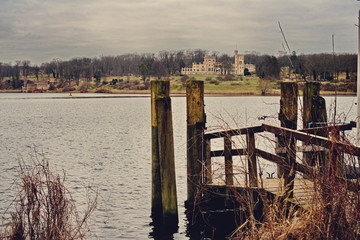 Babelsberg castle on Havel river, Babelsberg Park, Potsdam
