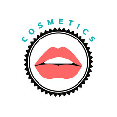 Cosmetics and makeup icon vector