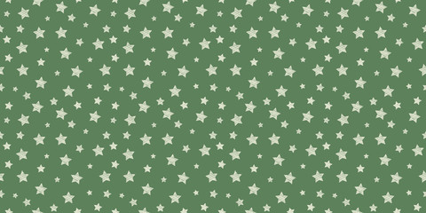 Seamless texture with hand drawn stars. Vector.