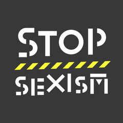 Stop Sexism Appeal. Poster.