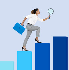 Woman searching for a better opportunity