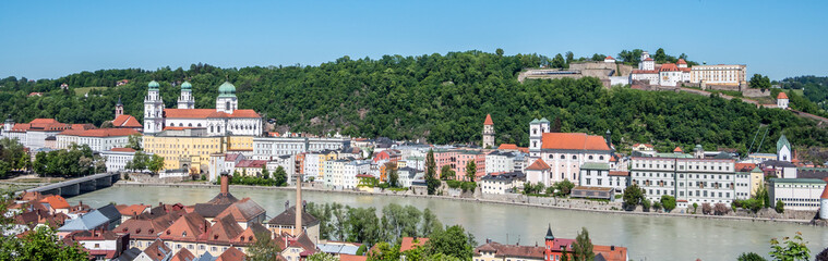 Fototapeta na wymiar Panorama Passau 