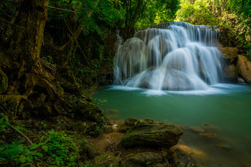 Smooth falling water 