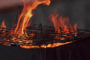 Close up of fire