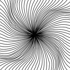 Abstract Warped Black and White Lines Background