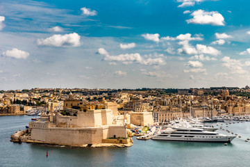 Fort St Angelo Vittoriosa und Senglea grand Harbour
