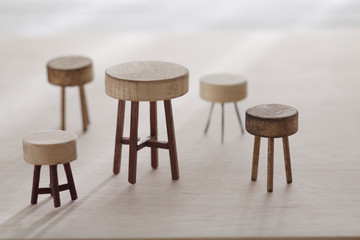 DIYミニチュア椅子