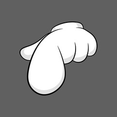 Gesture arm point forefinger shows at you isolated