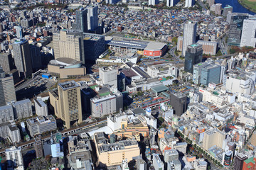 川崎駅上空／空撮