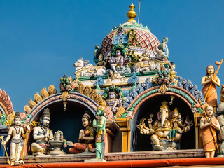 Obraz premium View of Ramanatha Eswarar in Kanchipuram, India.