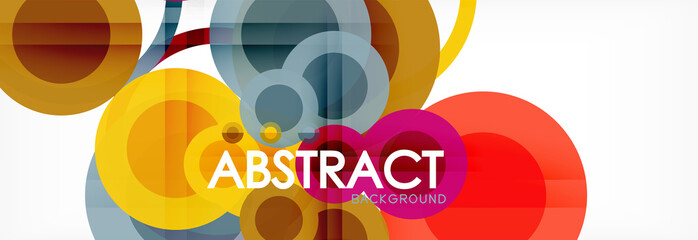 Circle composition abstract background