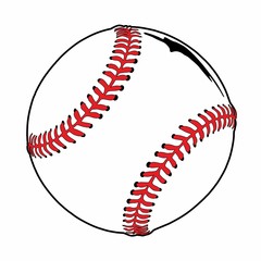 Baseball standard sport ball illustration