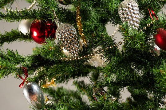 Christmas tree with presents underneath. High resolution image for Christmas Holliday.