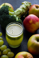 squeezed juice from fruits and vegetables