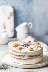 Homemade carrot cake