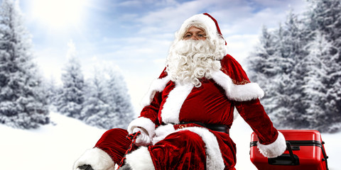 Santa claus and winter time 