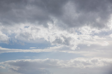 Clouds on sunny day